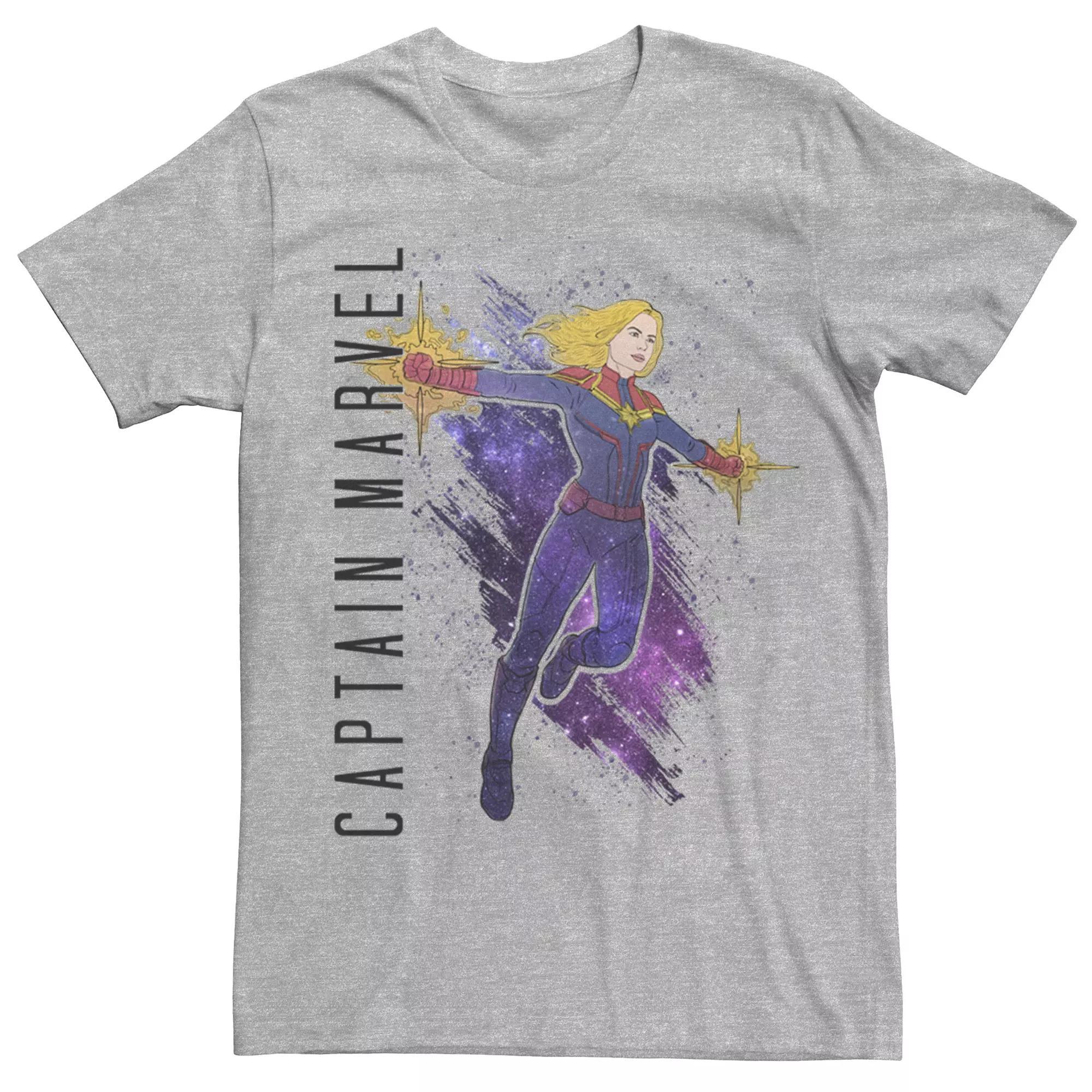 Men's Marvel Avengers Endgame Captain Marvel Tee, Size: Large, Athletic Grey Product Image