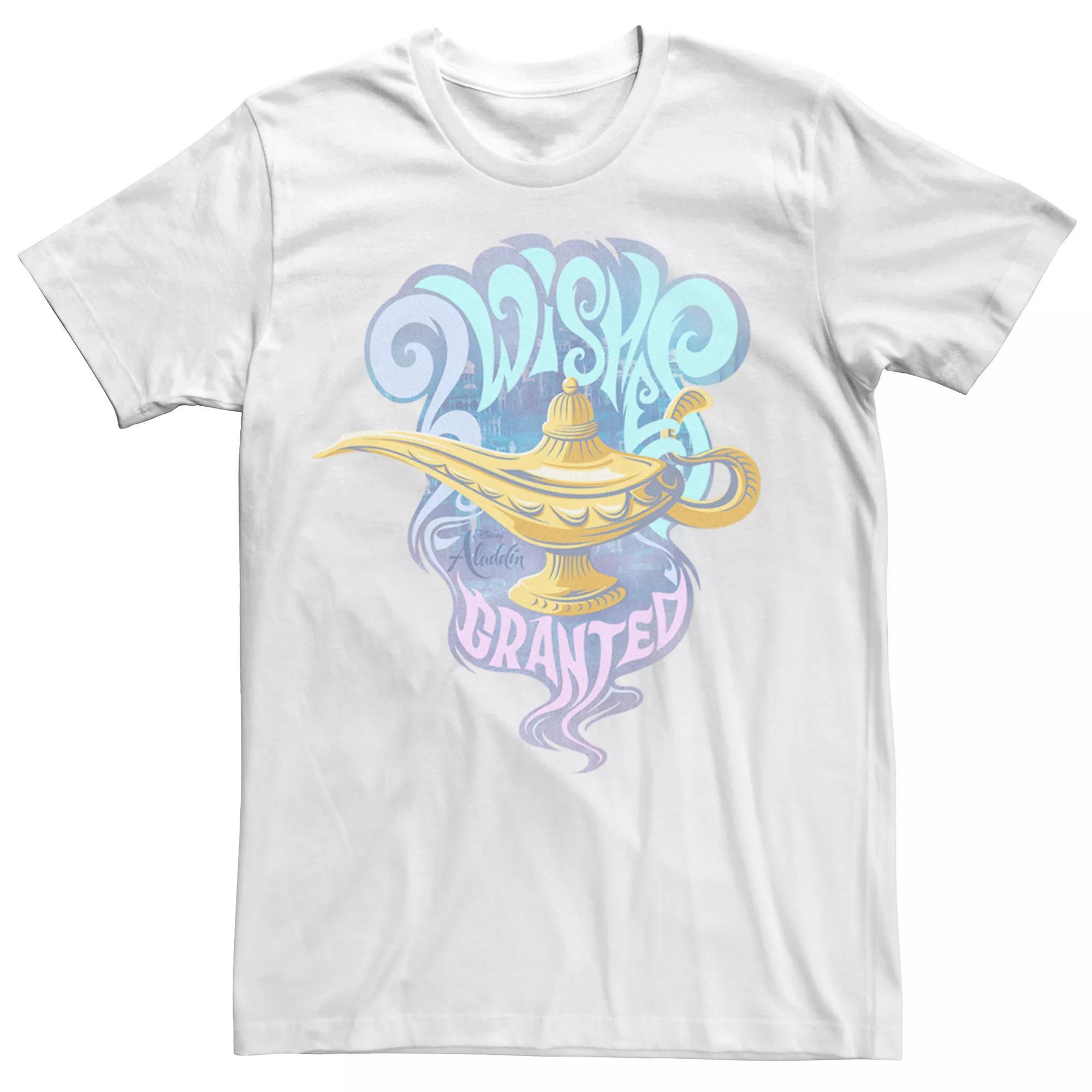 Disney's Aladdin Boys 8-20 Live Action Wishes Granted Genie Lamp Graphic Tee, Boy's, Size: Large, Black Product Image