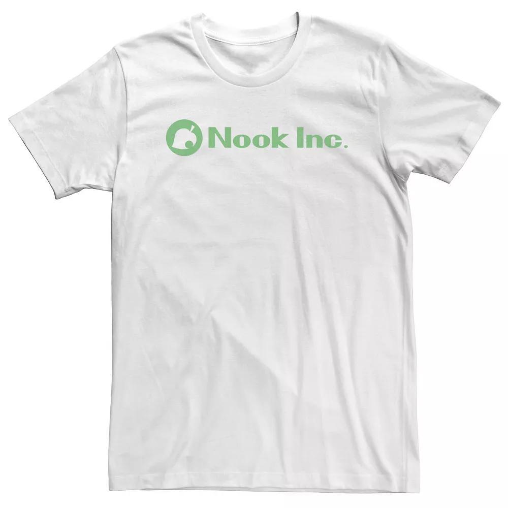 Big & Tall Animal Crossing: New Horizons Nook Inc. Leaf Icon Tee, Men's, Size: 3XL Tall, White Product Image