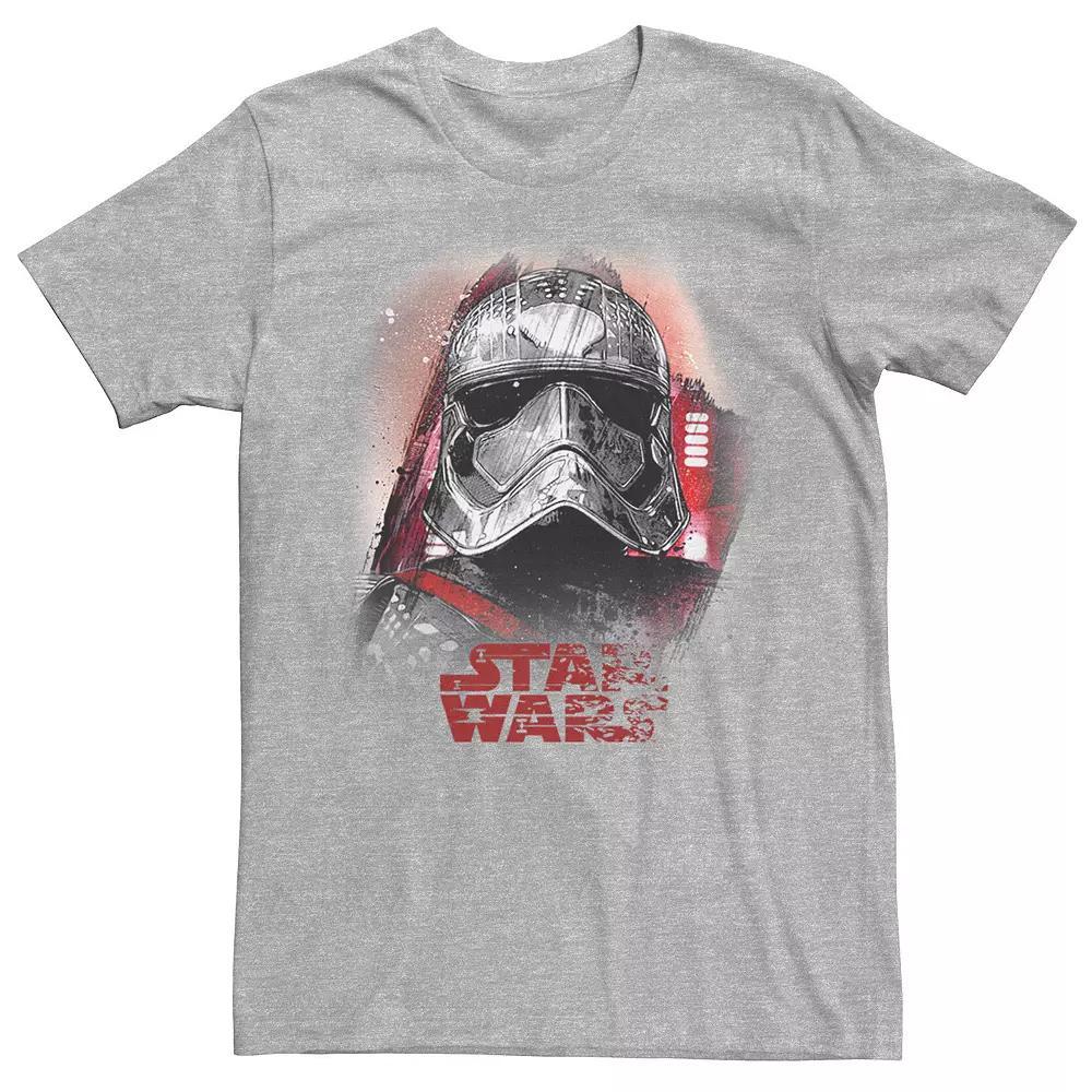 Men's Star Wars Last Jedi Captain Phasma Distress Tee, Size: XXL, Silver Product Image