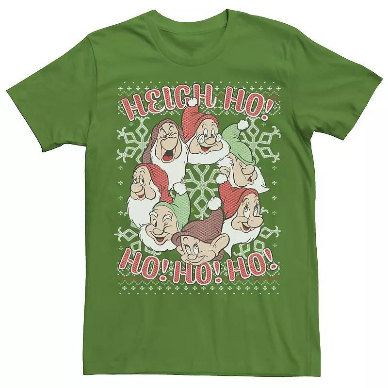 Disney's Snow White Seven Dwarf Men's Ugly Christmas Sweater Tee, Size: Small, Kelly Product Image