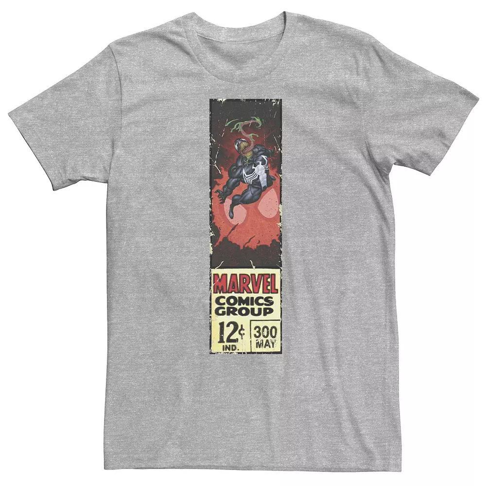 Big & Tall Marvel Venom Comics Group Vintage Ticket Label Tee, Men's, Size: 3XL Tall, Athletic Grey Product Image