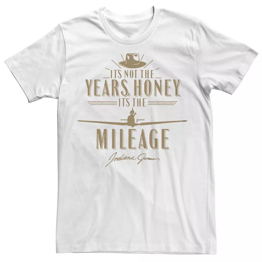 Men's Indiana Jones It's Not the Years Honey Golden Quote Graphic Tee, Size: XL, White Product Image