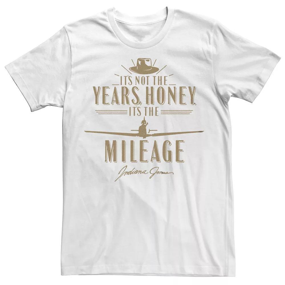 Men's Indiana Jones It's Not the Years Honey Golden Quote Graphic Tee, Size: XL, White Product Image