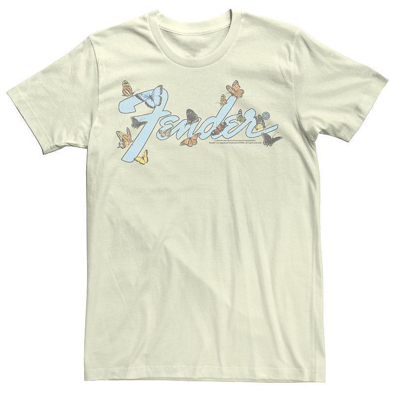 Men's Fender Butterfly Logo Tee, Size: Medium, Natural Product Image