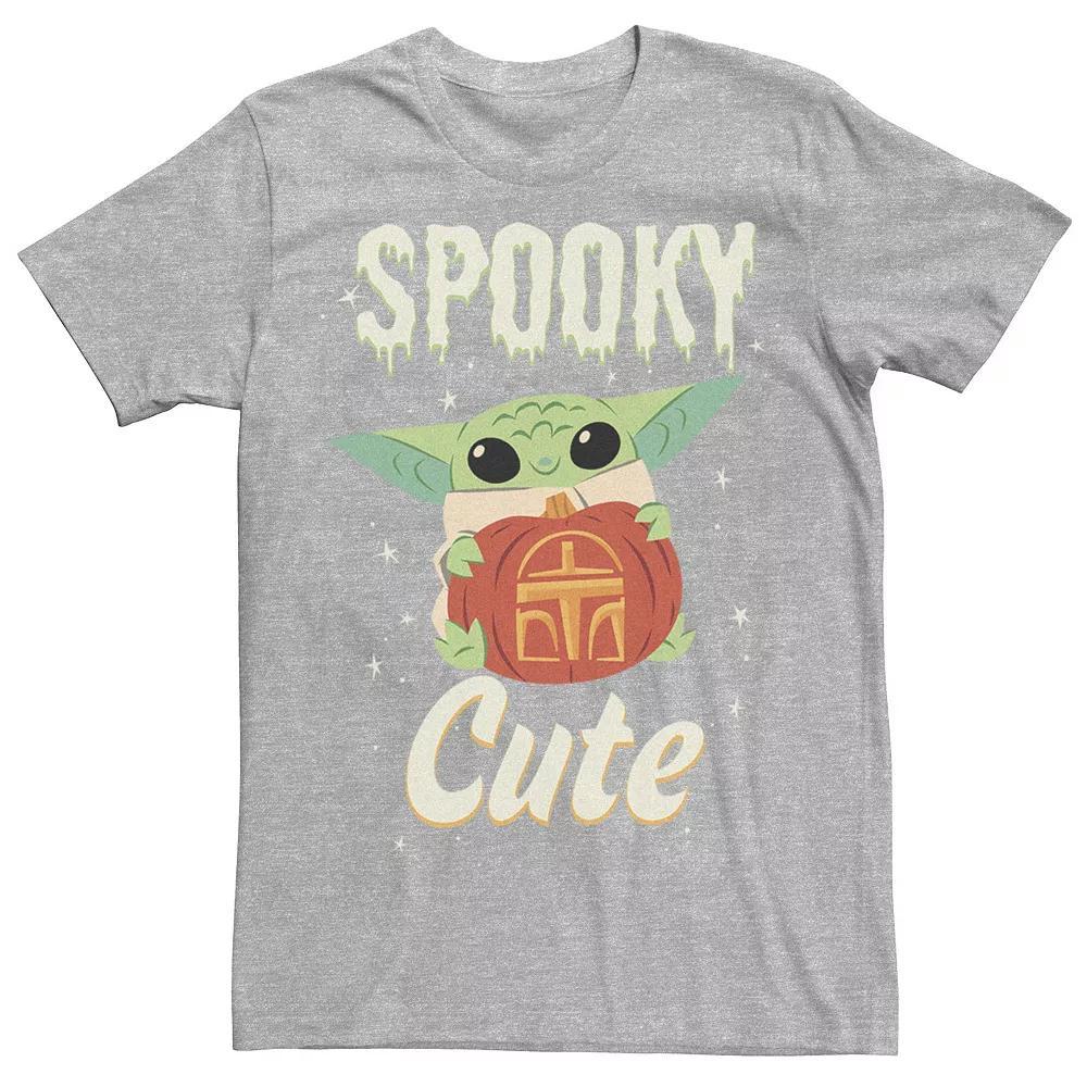 Men's Star Wars The Mandalorian The Child Spooky Cute Tee, Boy's, Size: XL, Athletic Grey Product Image