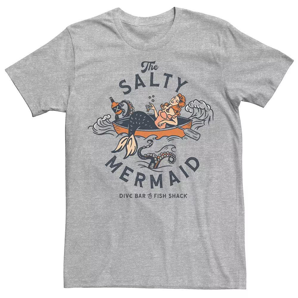 Men's The Salty Mermaid Dive Bar & Fish Shack Graphic Tee, Size: Small, Natural Product Image