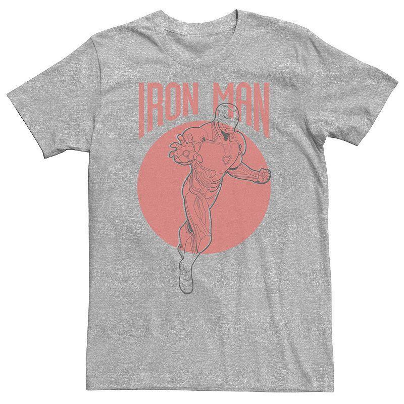 Big & Tall Marvel Avengers Endgame Iron Man Outline Poster Tee, Men's, Size: 4XL, White Product Image