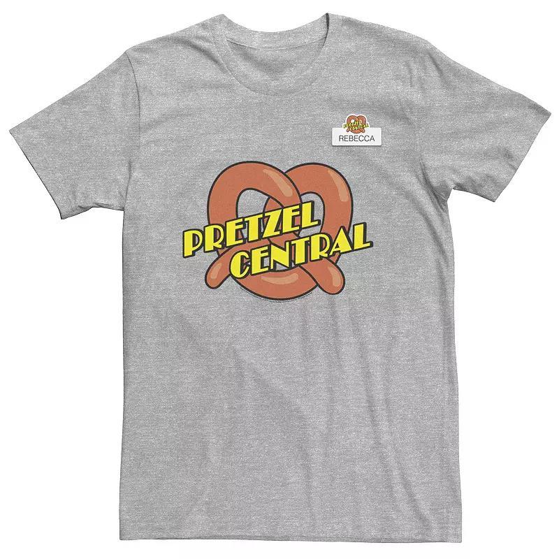 Big & Tall Crazy Ex Girlfriend Pretzel Central Logo Tee, Men's, Size: 4XLT, Athletic Grey Product Image