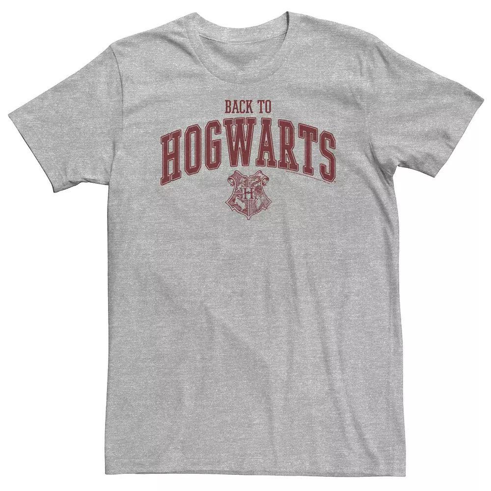 Big & Tall Harry Potter Deathly Hallows 2 Back To Hogwarts StampTee, Men's, Size: XXL Tall, Athletic Grey Product Image