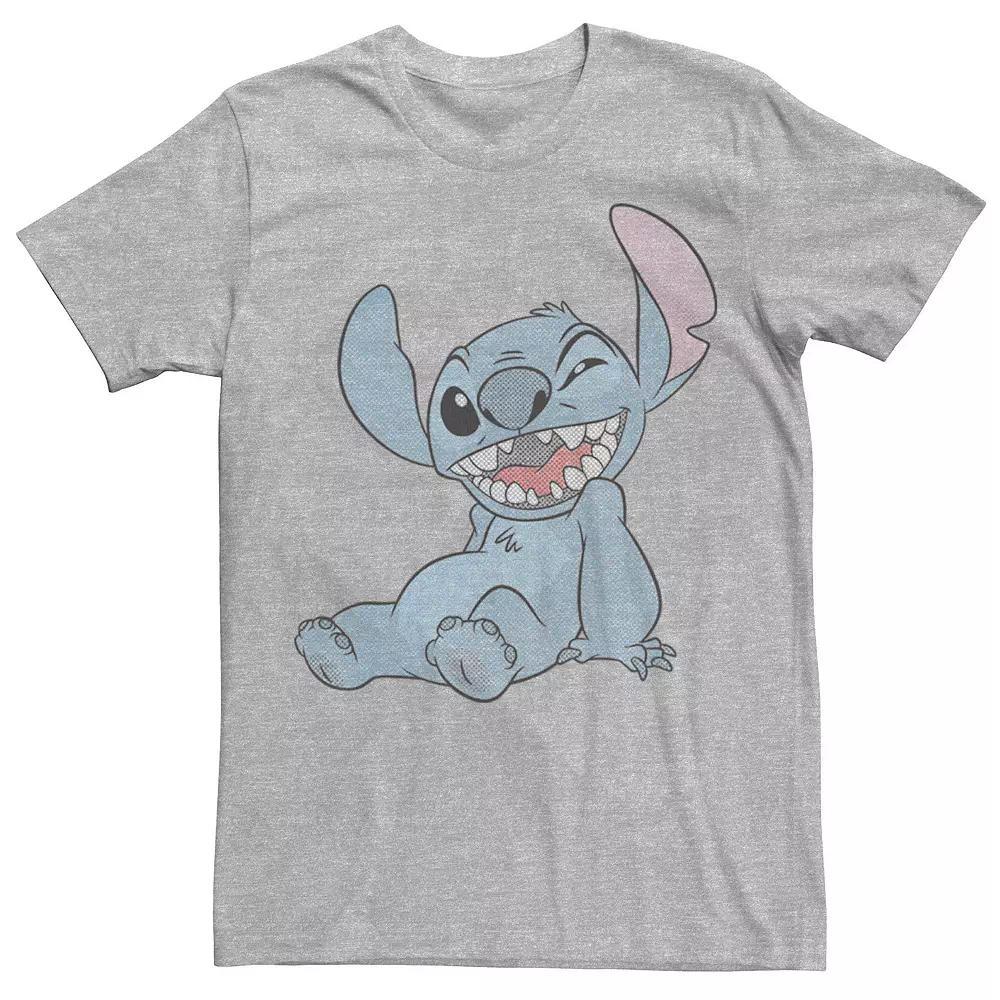 Disney's Lilo & Stitch Men's Pop Art Comic Stitch Tee, Size: 3XL, Athletic Grey Product Image