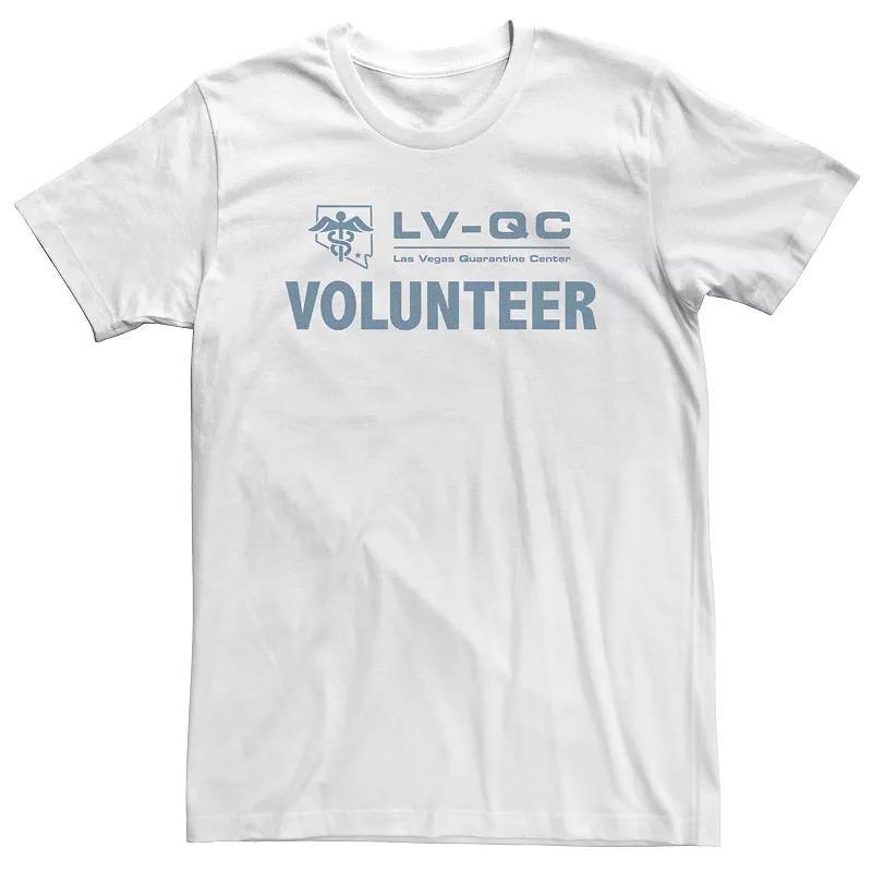 Big & Tall Army Of The Dead Las Vegas Quarantine Volunteer Tee, Men's, Size: 5XL, White Product Image