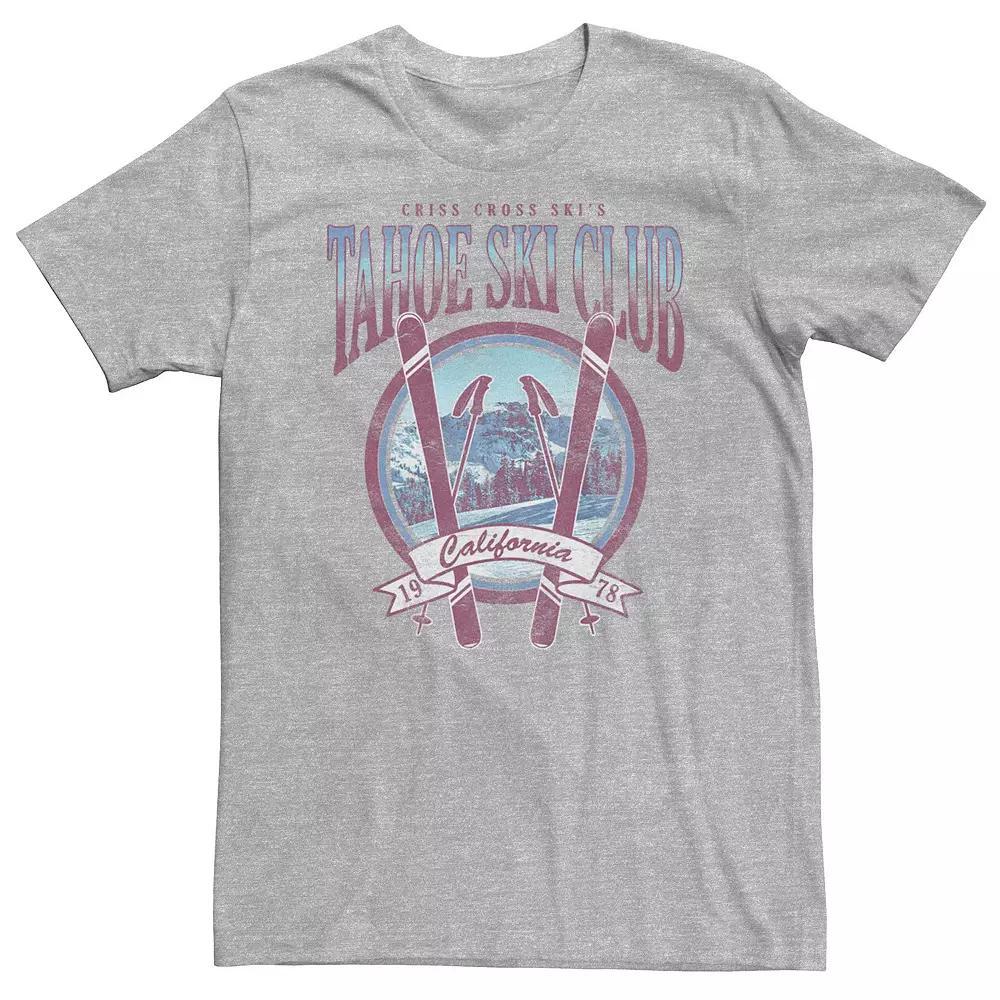 Big & Tall Tahoe Ski Club California 1978 Graphic Tee, Men's, Size: 3XL Tall, Athletic Grey Product Image