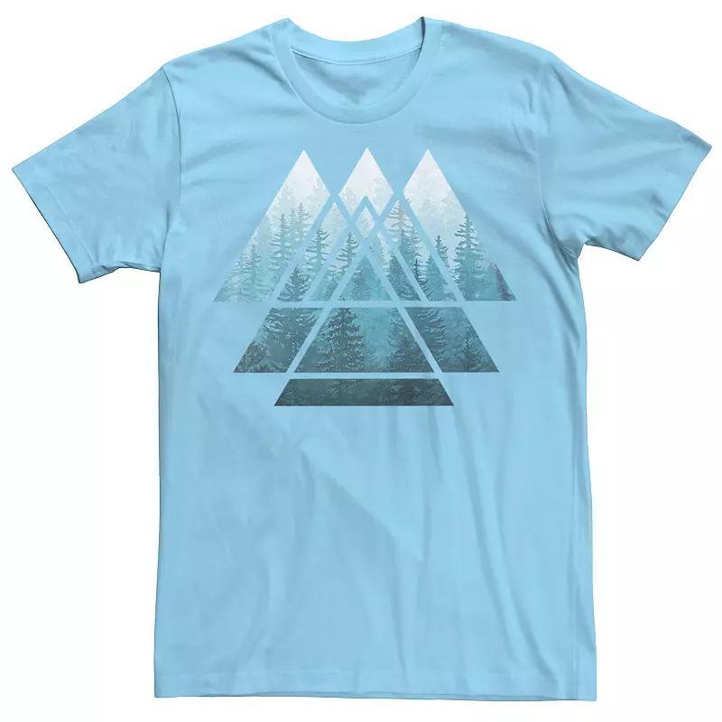 Men's Sacred Geometry Misty Forest Graphic Tee, Size: Small, Athletic Grey Product Image