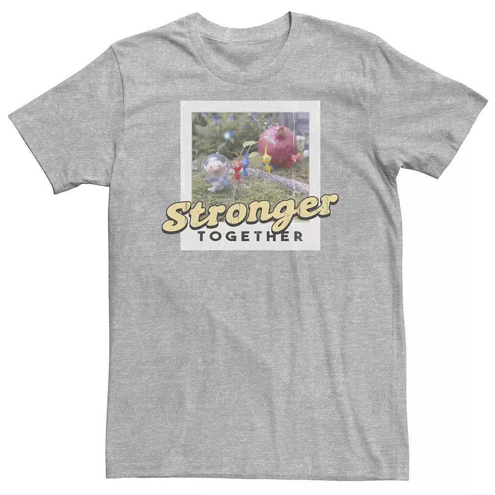 Big & Tall Pikmin Stronger Together Photo Fruit Carry Tee, Men's, Size: Large Tall, Athletic Grey Product Image