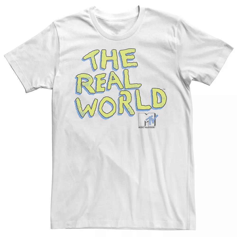 Men's MTV The Real World Pop Color Short Sleeve Tee, Size: XXL, White Product Image