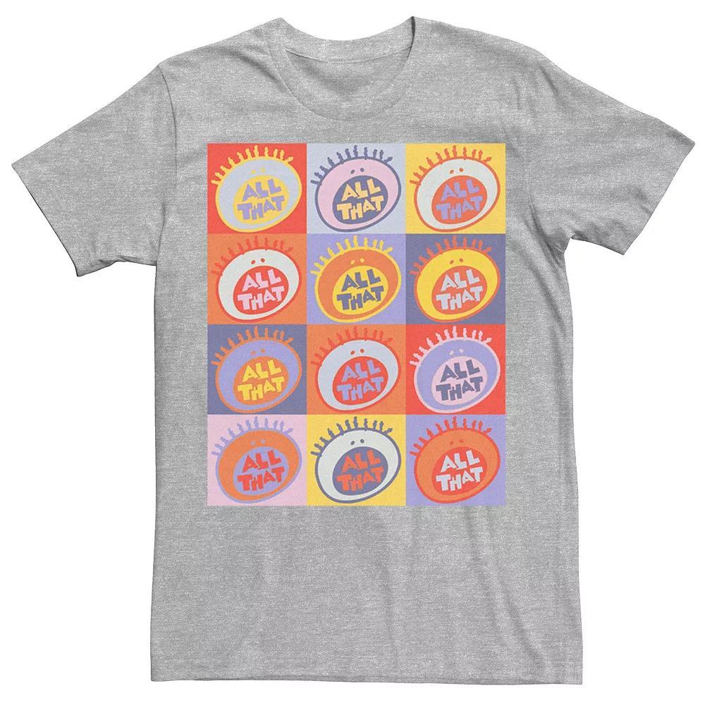 Men's Nickelodeon All That Classic Vintage Logo Tee, Size: Large, Royal Grey Product Image