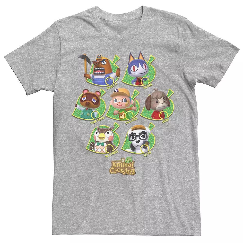 Men's Nintendo Animal Crossing New Leaf Towns People Tee, Size: 3XL, Athletic Grey Product Image