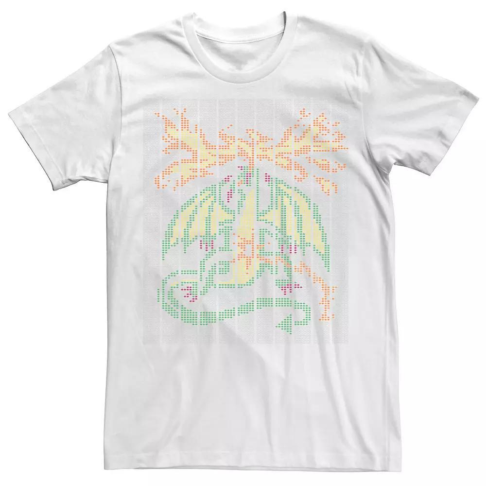 Men's Netflix Stranger Things Scantron Dragon With Fire Tee, Size: Medium, Natural Product Image