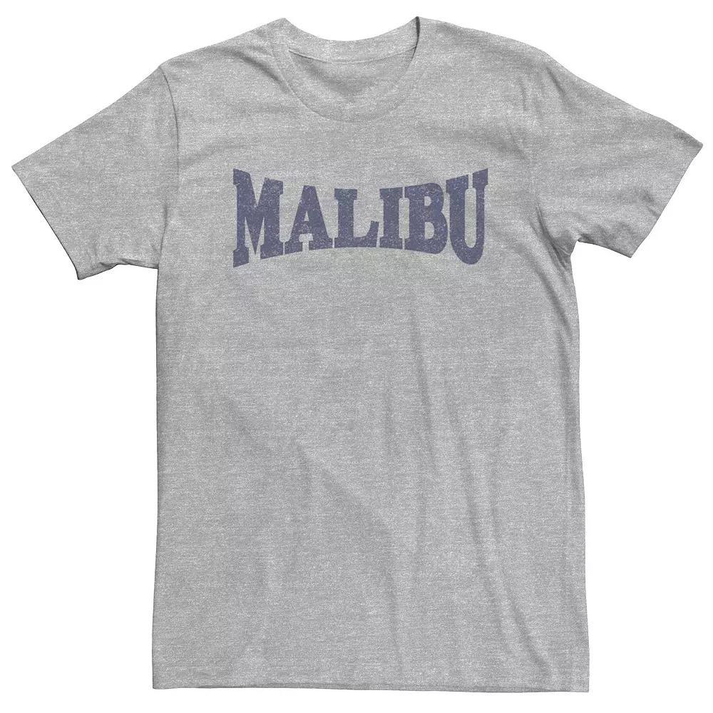 Big & Tall Trendy Malibu Graphic Tee, Men's, Size: 3XL Tall, Athletic Grey Product Image