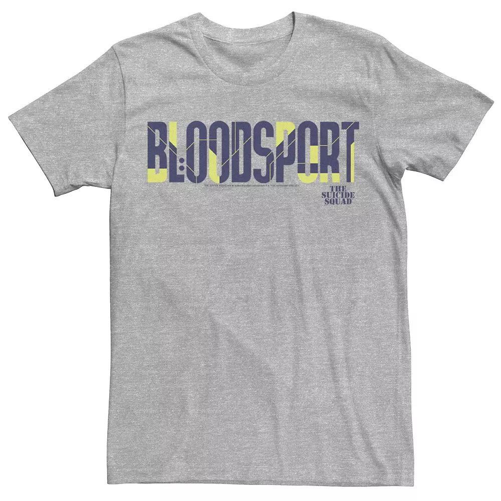 Men's The Suicide Squad Tall Bloodsport Logo Tee, Size: Small, Athletic Grey Product Image