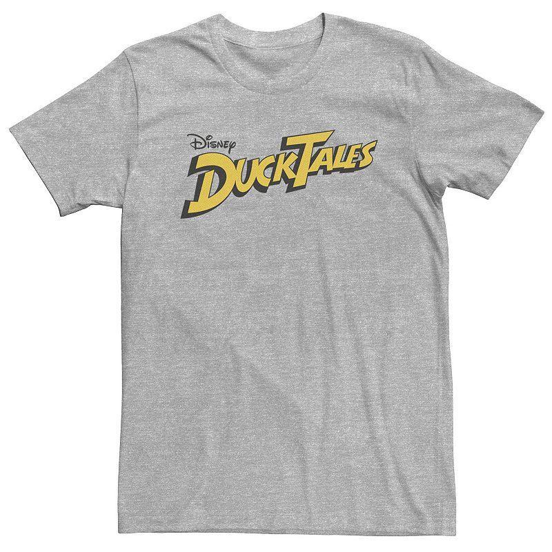 Big & Tall Disney DuckTales Logo Tee, Men's, Size: 4XL, Athletic Grey Product Image