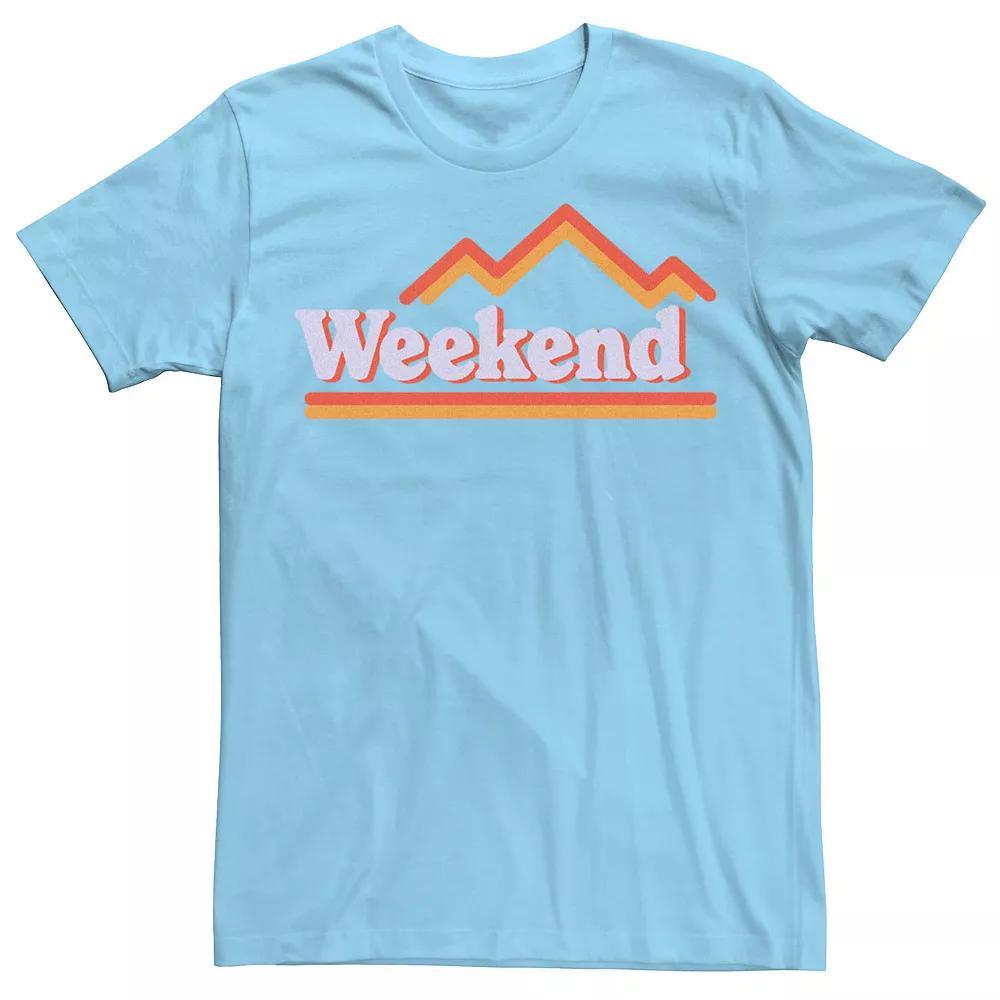 Men's Outer Banks Rough Waters Filled Logo Graphic Tee, Size: XXL, Light Blue Product Image