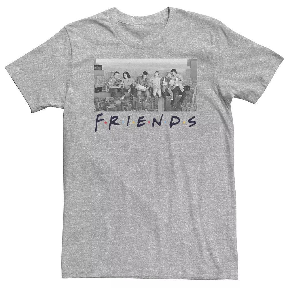 Big & Tall DC Comics The Winged Wonders Text Logo Tee, Men's, Size: Large Tall, Navy Grey Product Image