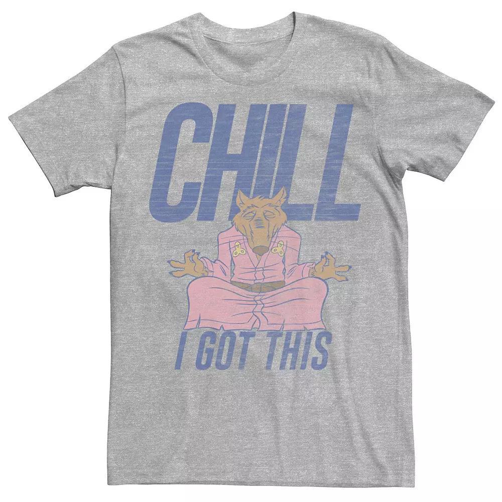 Men's Teenage Mutant Ninja Turtles Chill I Got This Master Splinter Tee, Size: Small, Athletic Grey Product Image