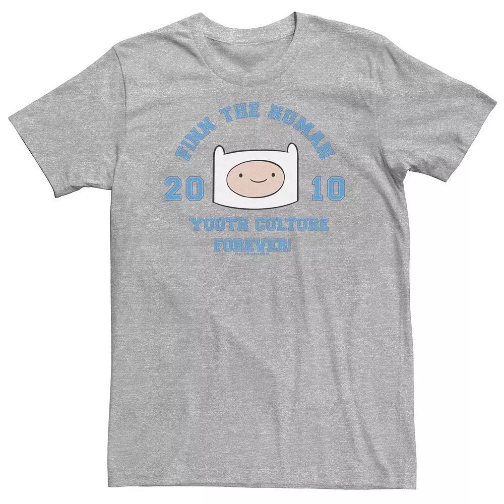 Big & Tall Adventure Time Finn The Human Youth Culture Forever Tee, Men's, Size: XXL Tall, White Product Image
