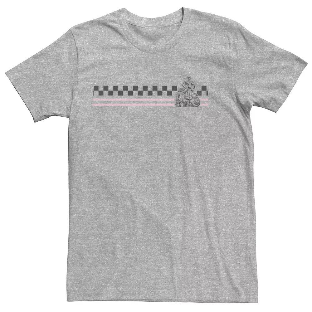 Mens Star Wars R2-D2 & C-3PO Tee Athletic Grey Product Image