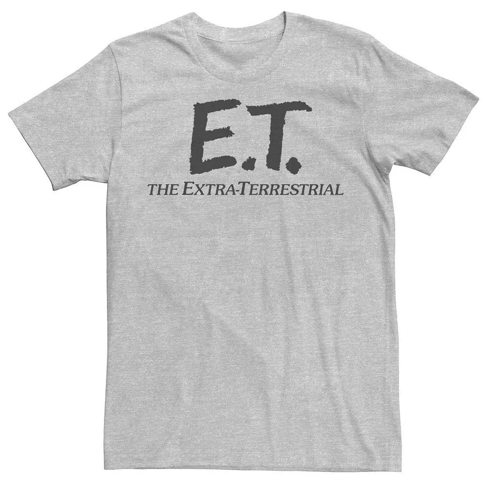 Men's E.T. Simple Extra Terrestrial Movie Logo Tee, Size: XL, Athletic Grey Product Image