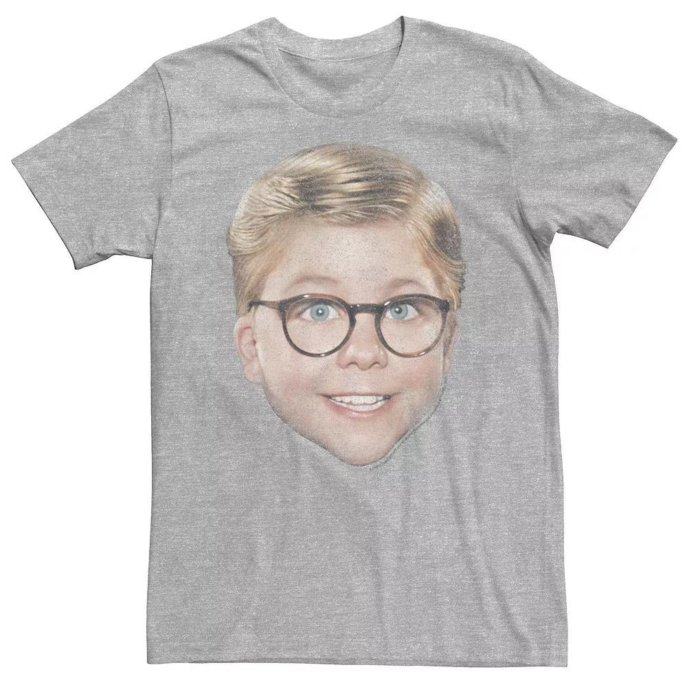Big & Tall A Christmas Story Ralphie Big Face Tee, Men's, Size: 3XL, Athletic Grey Product Image