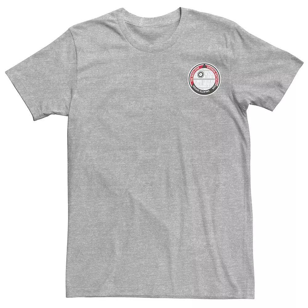 Men's Star Wars Death Star Badge Tee, Size: Small, Athletic Grey Product Image