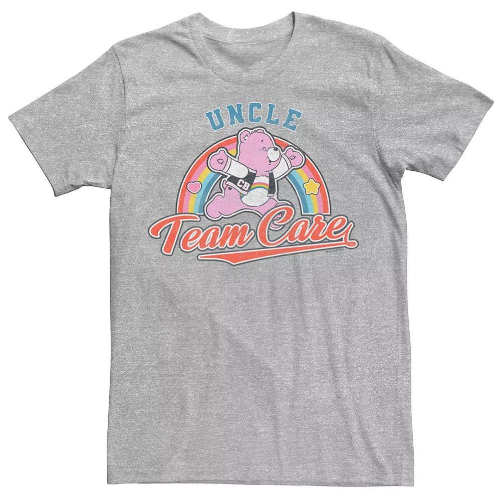 Men's Care Bears Uncle Team Graphic Tee, Size: Large Tall, Athletic Grey Product Image