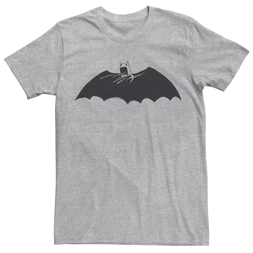 Men's DC Comics Batman Side Portrait Logo Tee, Size: XXL, Athletic Grey Product Image