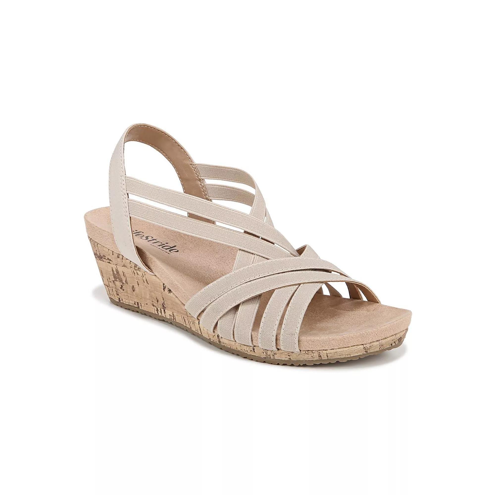 LifeStride Mallory Women's Strappy Wedges, Size: 11, Brown Milk Product Image