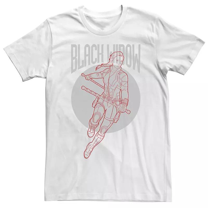Men's Marvel Avengers Black Widow Simplicity Tee, Size: Medium, White Product Image