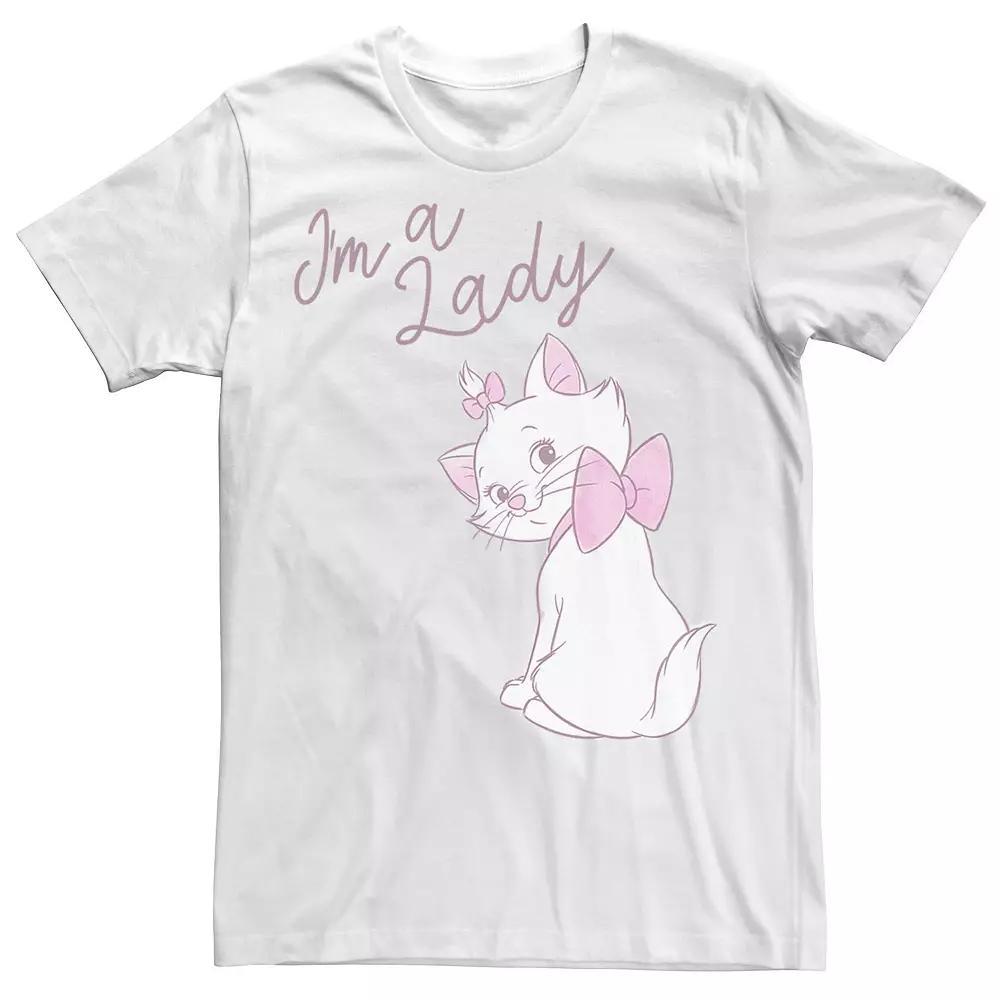 Disney's Aristocats Kitten Marie Men's I'm A Lady Tee, Size: Medium, White Product Image