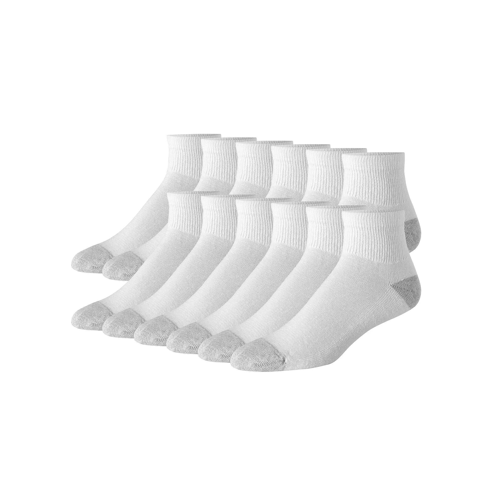 Hanes Ultimate Mens 12-Pack Soft & Durable Ankle Socks Product Image