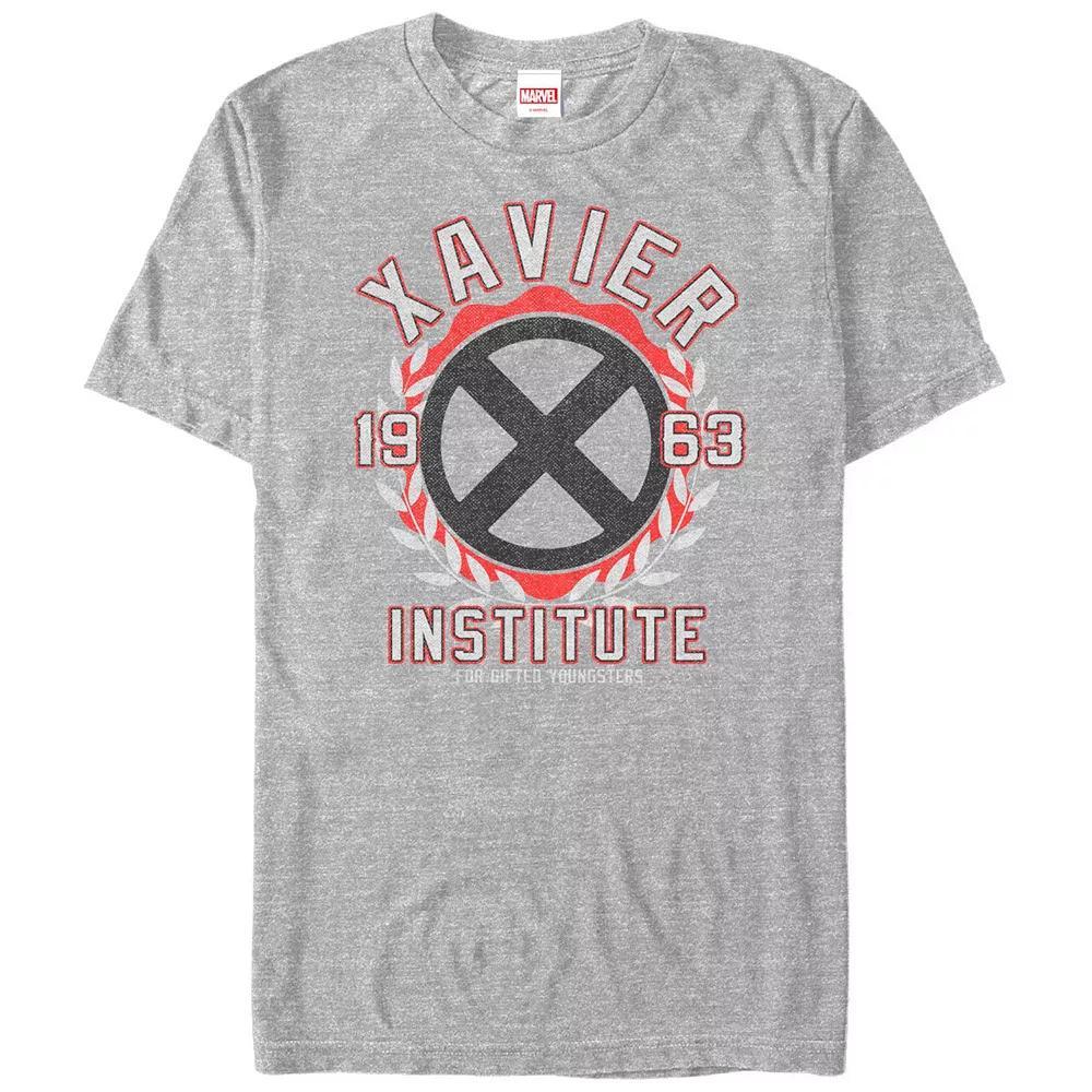 Big & Tall Marvel X-Men Xavier Institute 1963 Graphic Tee, Men's, Size: 4XL Tall, Athletic Grey Product Image