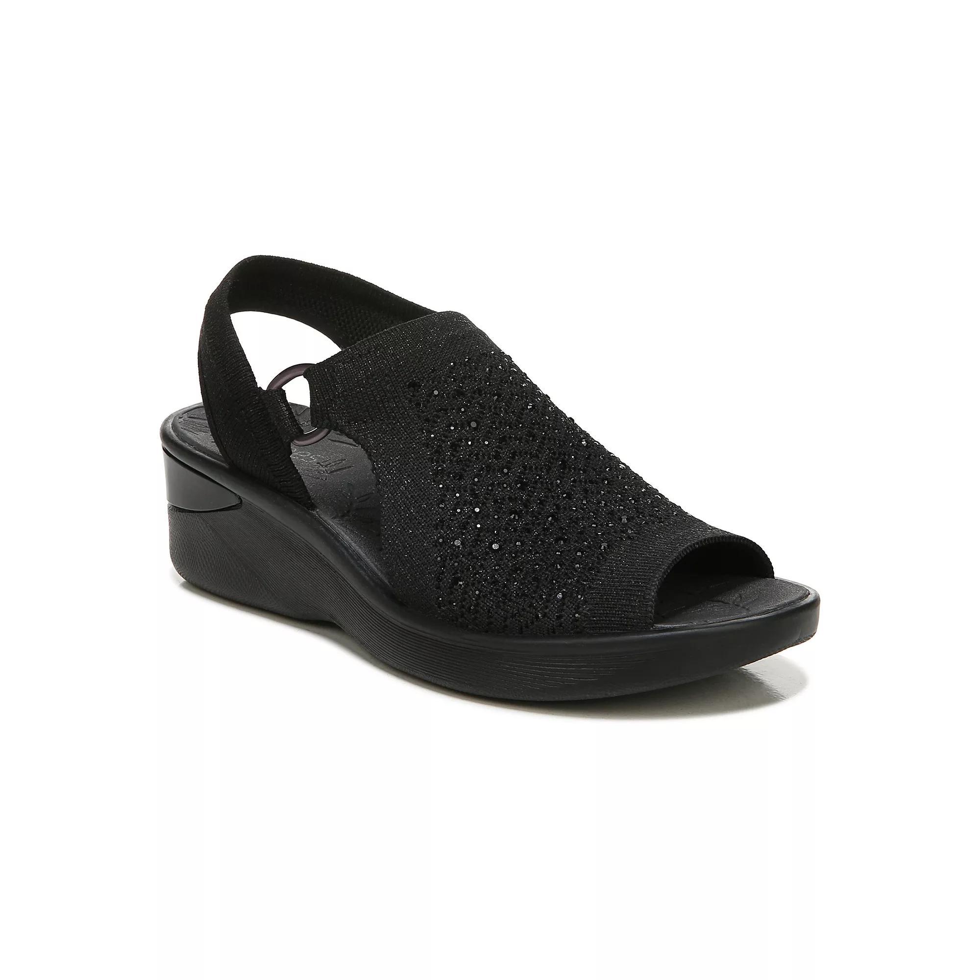 LifeStride Star Bright Women's Rhinestone Wedges, Size: 6.5, Black Black Product Image