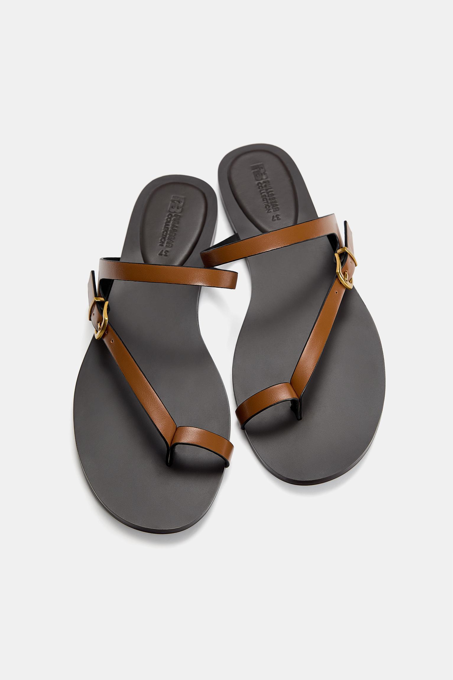Flat sandals with straps Product Image