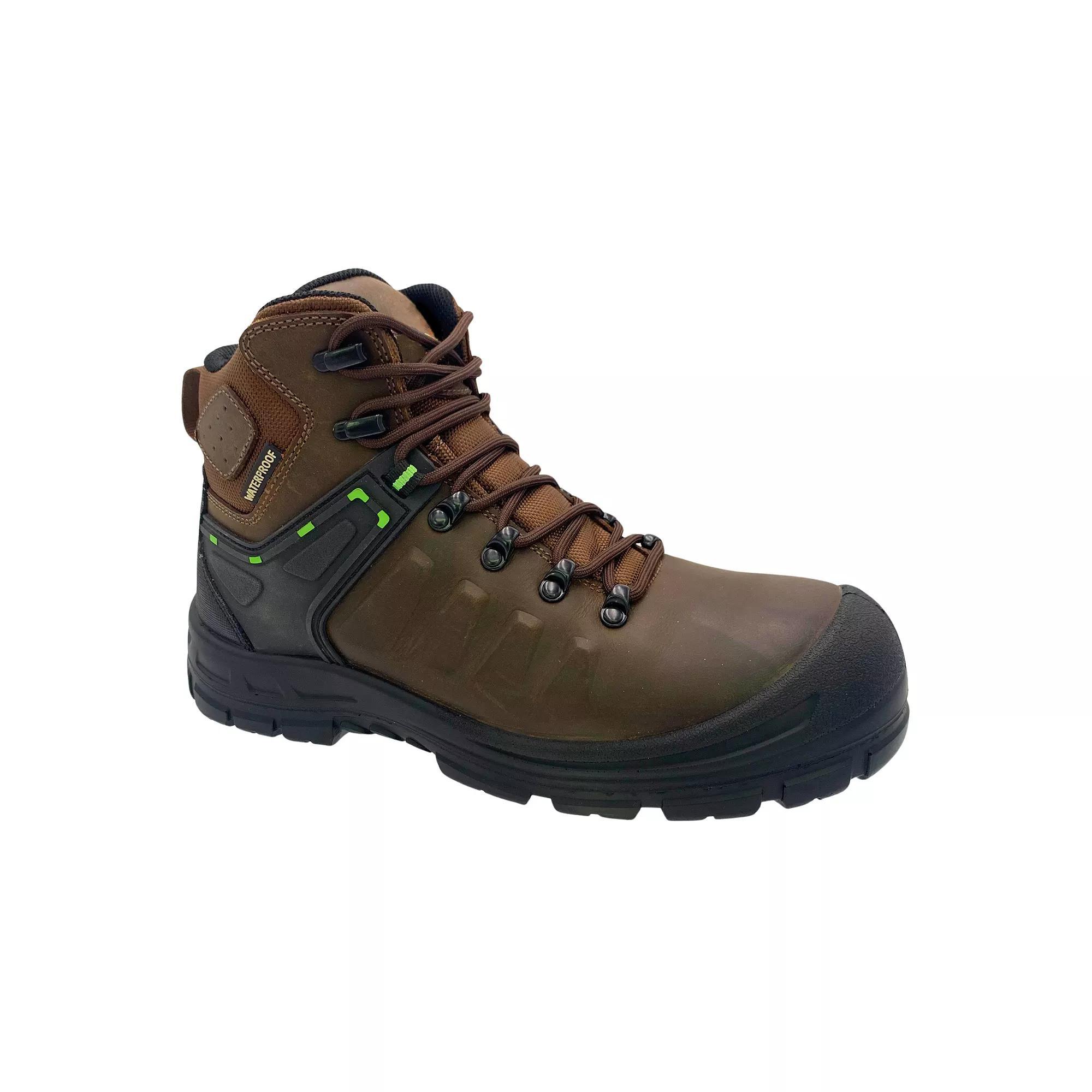 AdTec Men's Brown Waterproof Safety Toe Leather Work Boots, Size: 8 Wide Product Image