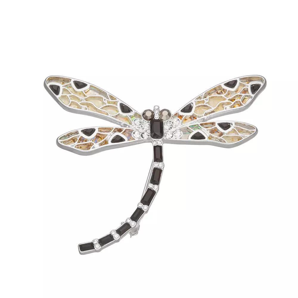 Napier Silver Tone Dragonfly Pin, Women's Product Image