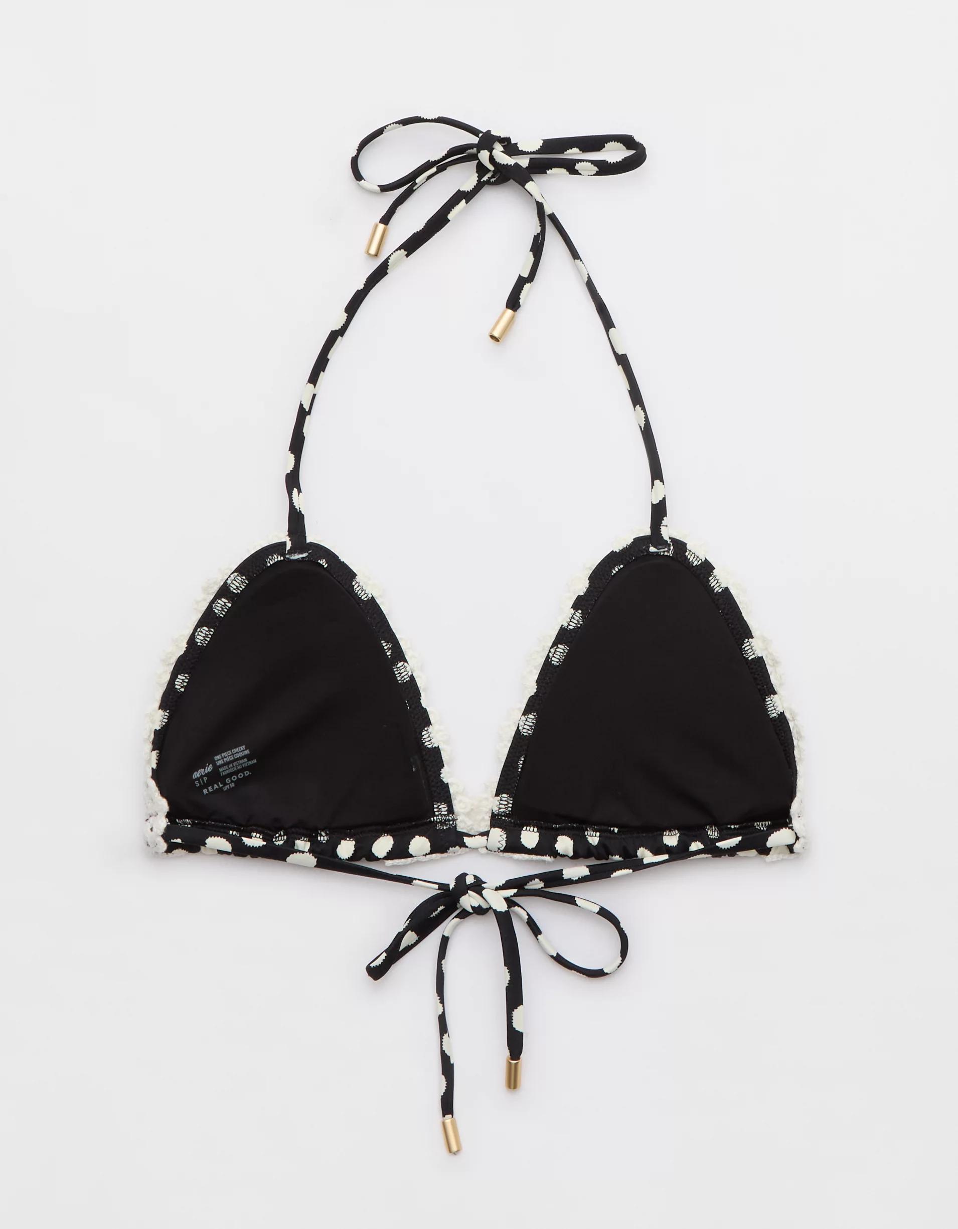 Aerie The Sun-Lover Crochet Trim Bikini Top Product Image