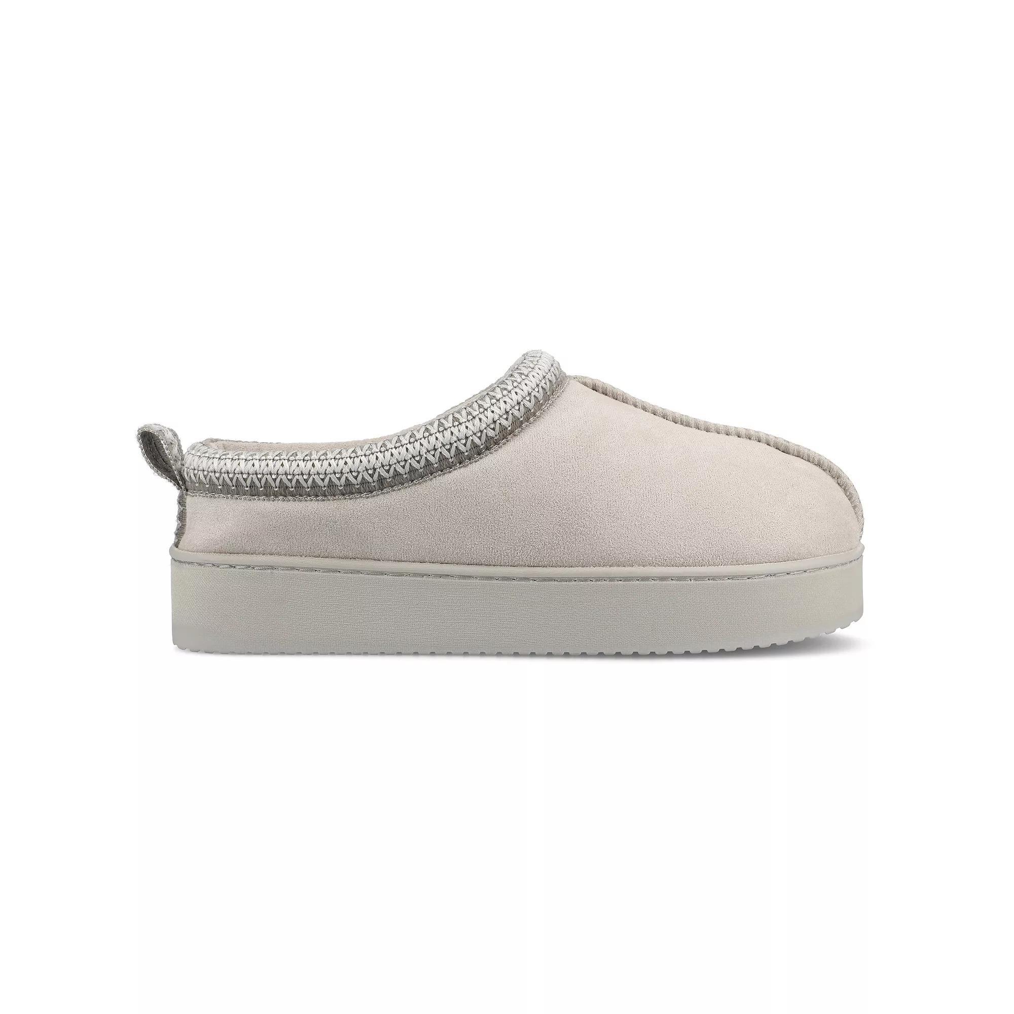 Journee Connway Women's Slip-On Cushioned Clog Slippers, Size: Large (9/10), Gray Product Image