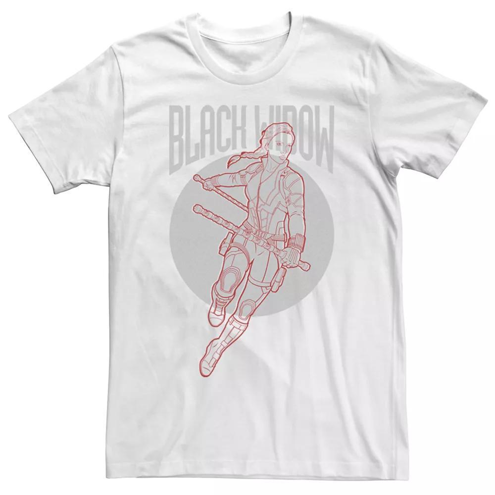 Men's Marvel Avengers Black Widow Simplicity Tee, Size: Medium, White Product Image