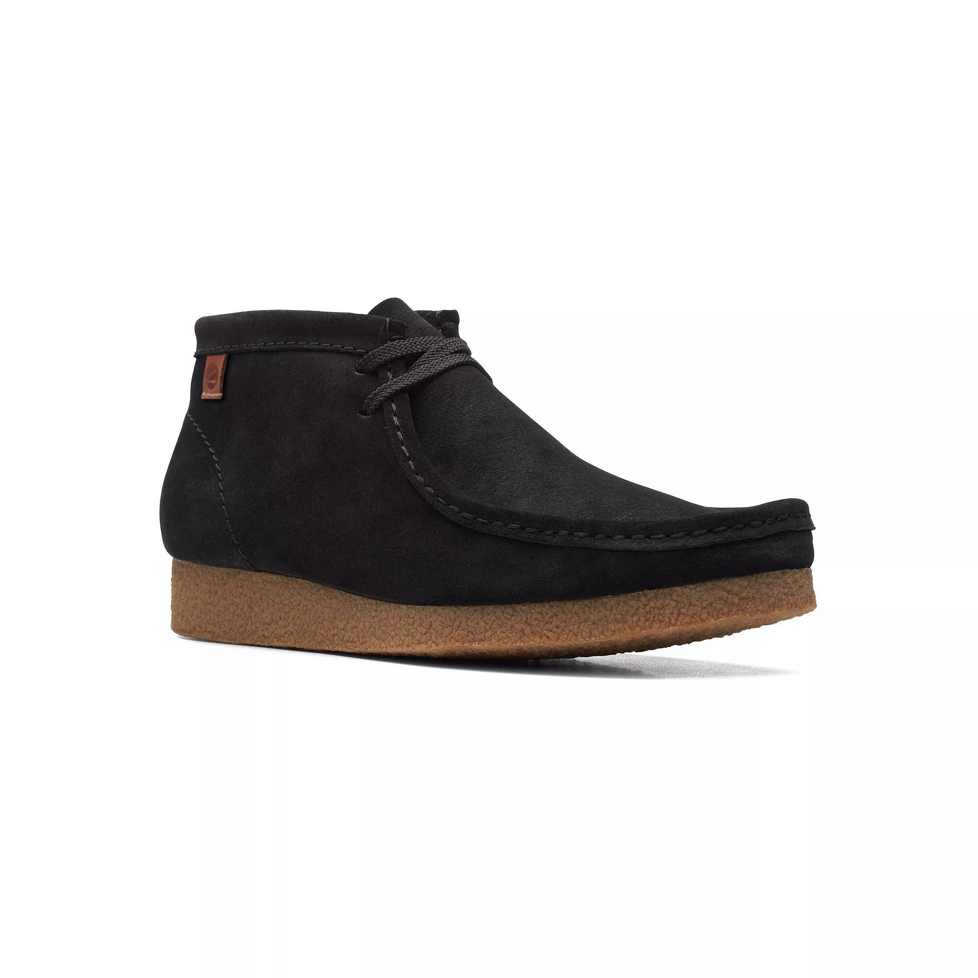 Clarks® Shacre Men's Suede Chukka Boots, Size: 7.5, Black Suede Product Image