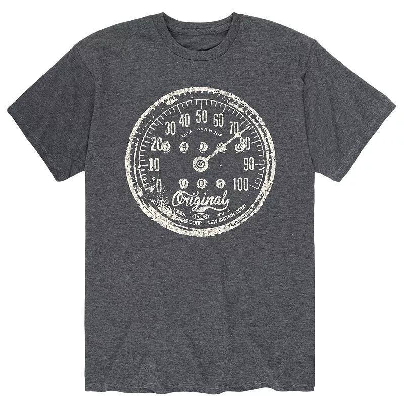 Mens Vintage Motorcycle Speedometer Tee Product Image